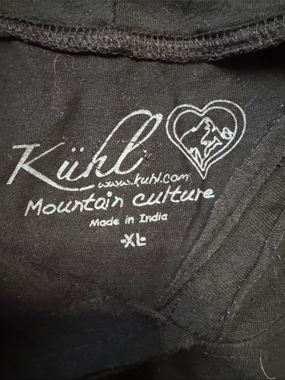 Kuhl Black Graphic Logo Hooded Pullover - Picture 2 of 2